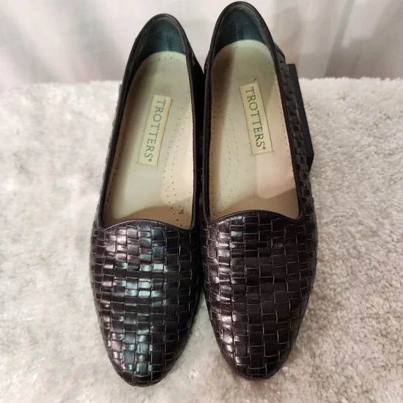 Trotters Shoes Trotters Womens Liz Black Flats Size 8s Leather